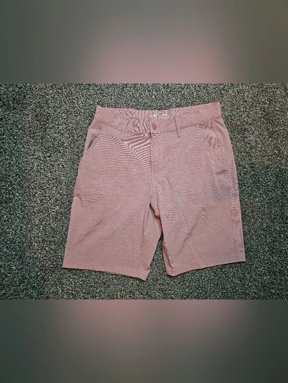 RVCA Men’s Pink Chino Shorts Size 31